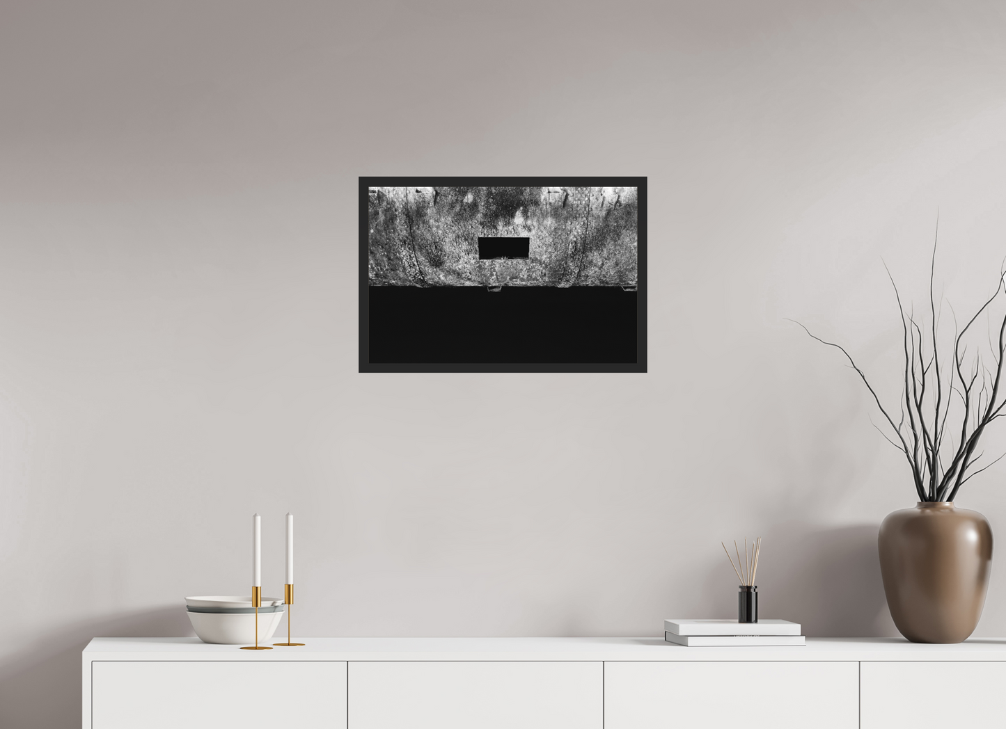 Peek - Abstrakte Schwarzweiß-Fotografie - Hochwertiger Abzug in Galeriequalität