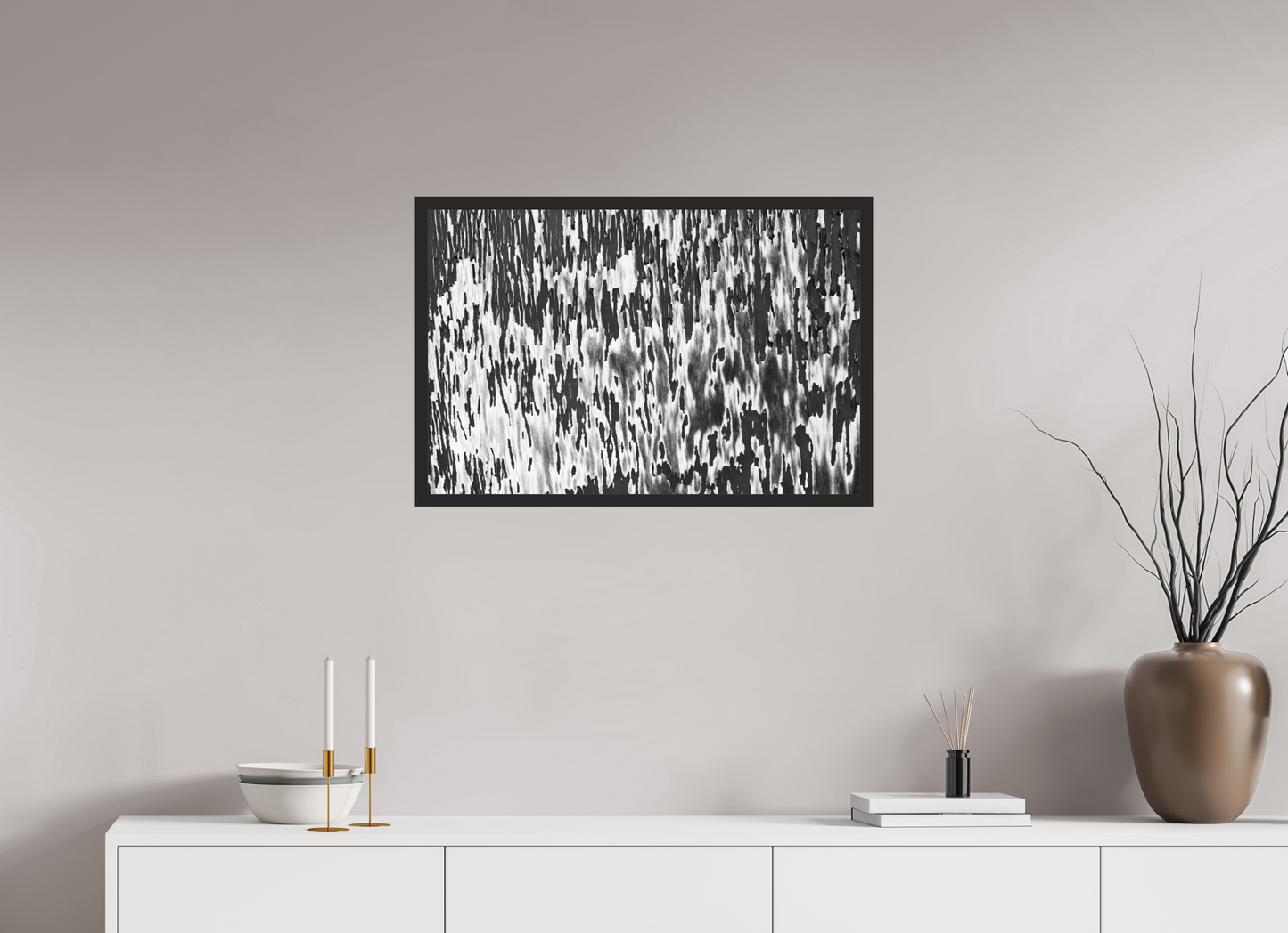 Chipping - Abstrakte Schwarzweiß-Fotografie, Nahaufnahme - Hochwertiger Abzug in Galeriequalität