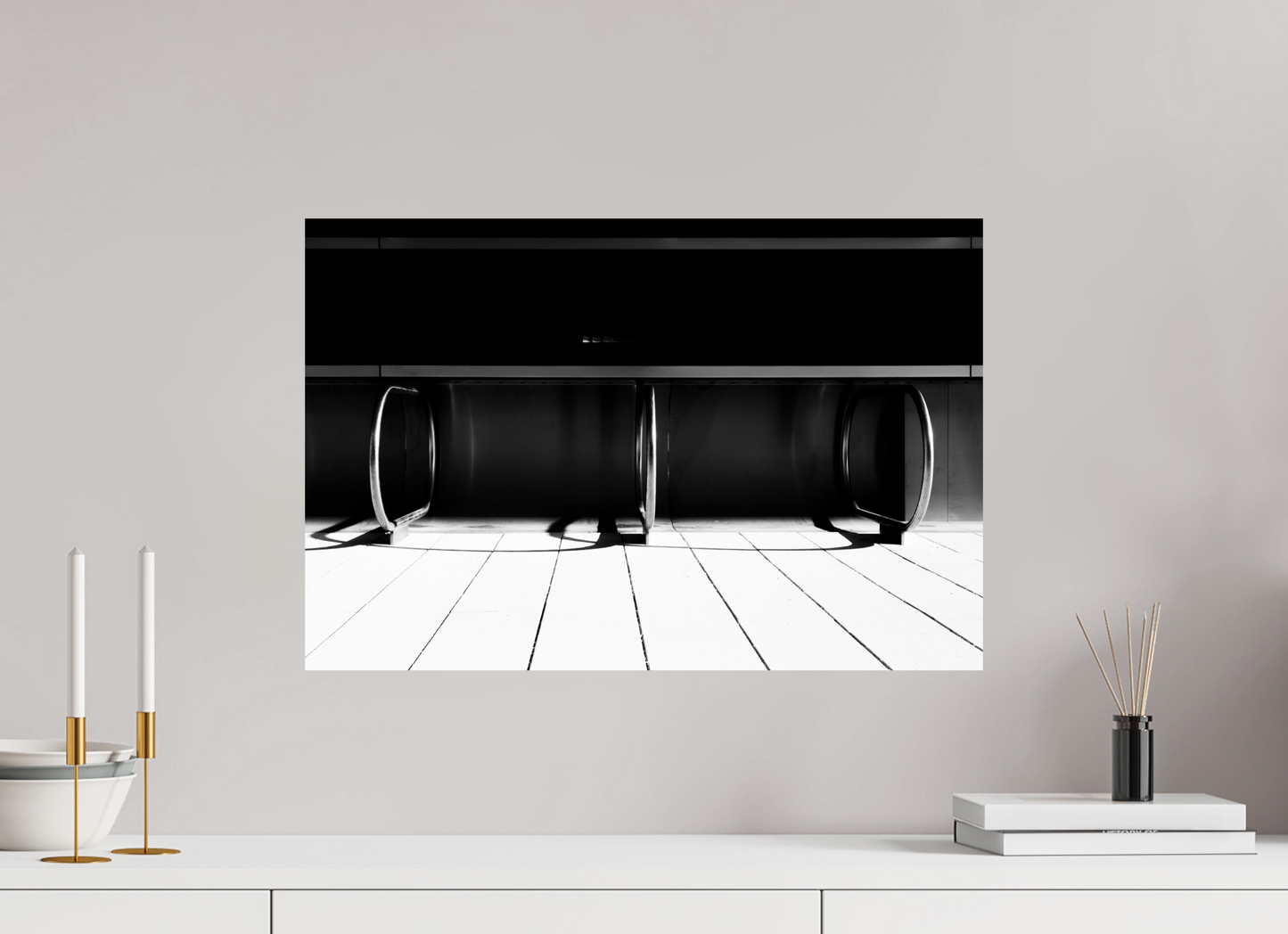 Triad - Schwarzweiß-Fotografie - Hochwertiger Abzug in Galeriequalität