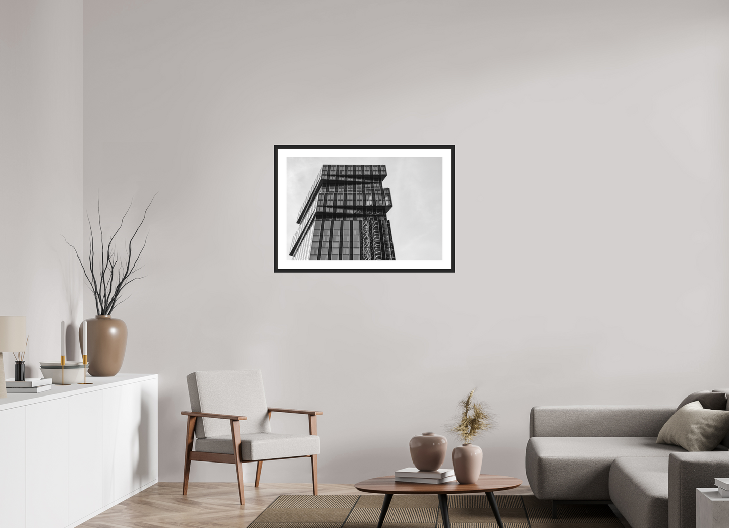Jenga - Schwarzweiß-Architekturfotografie - Hochwertiger Abzug in Galeriequalität
