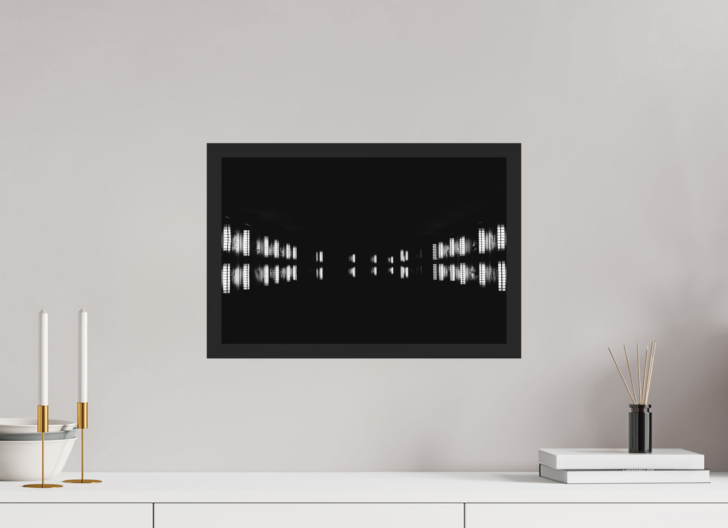 Float - Abstract Black and White Night Photography - Gallery-Quality Premium Print