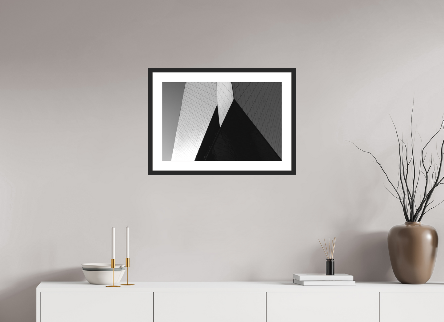 Triangles II - Black and White Architectural Photography - Gallery-Quality Premium Print