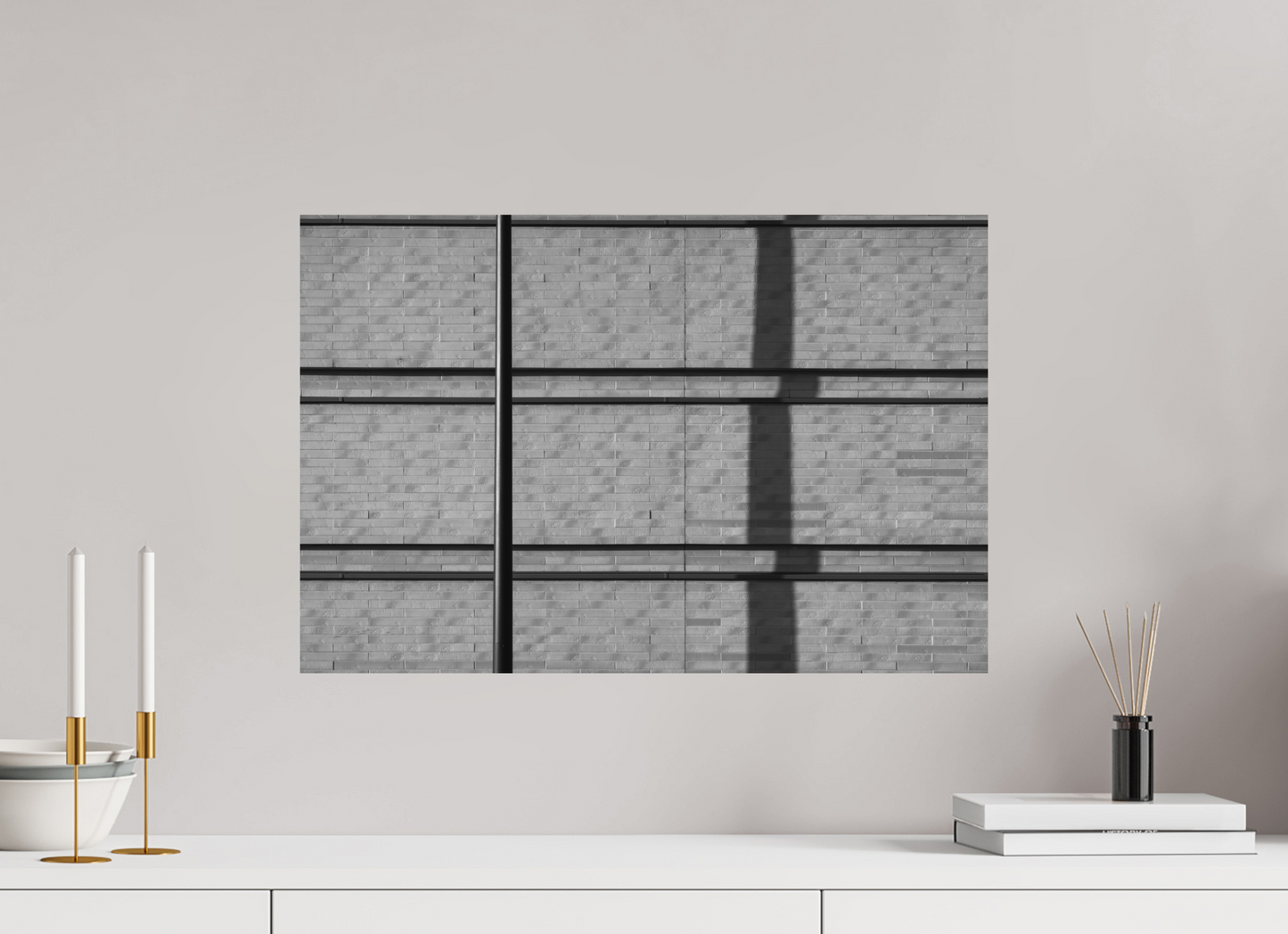 60 x 40 cm, Ilford on Aluminium Camel - Abstrakte Schwarzweiß-Fotokunst - Hochwertiger Abzug in Galeriequalität