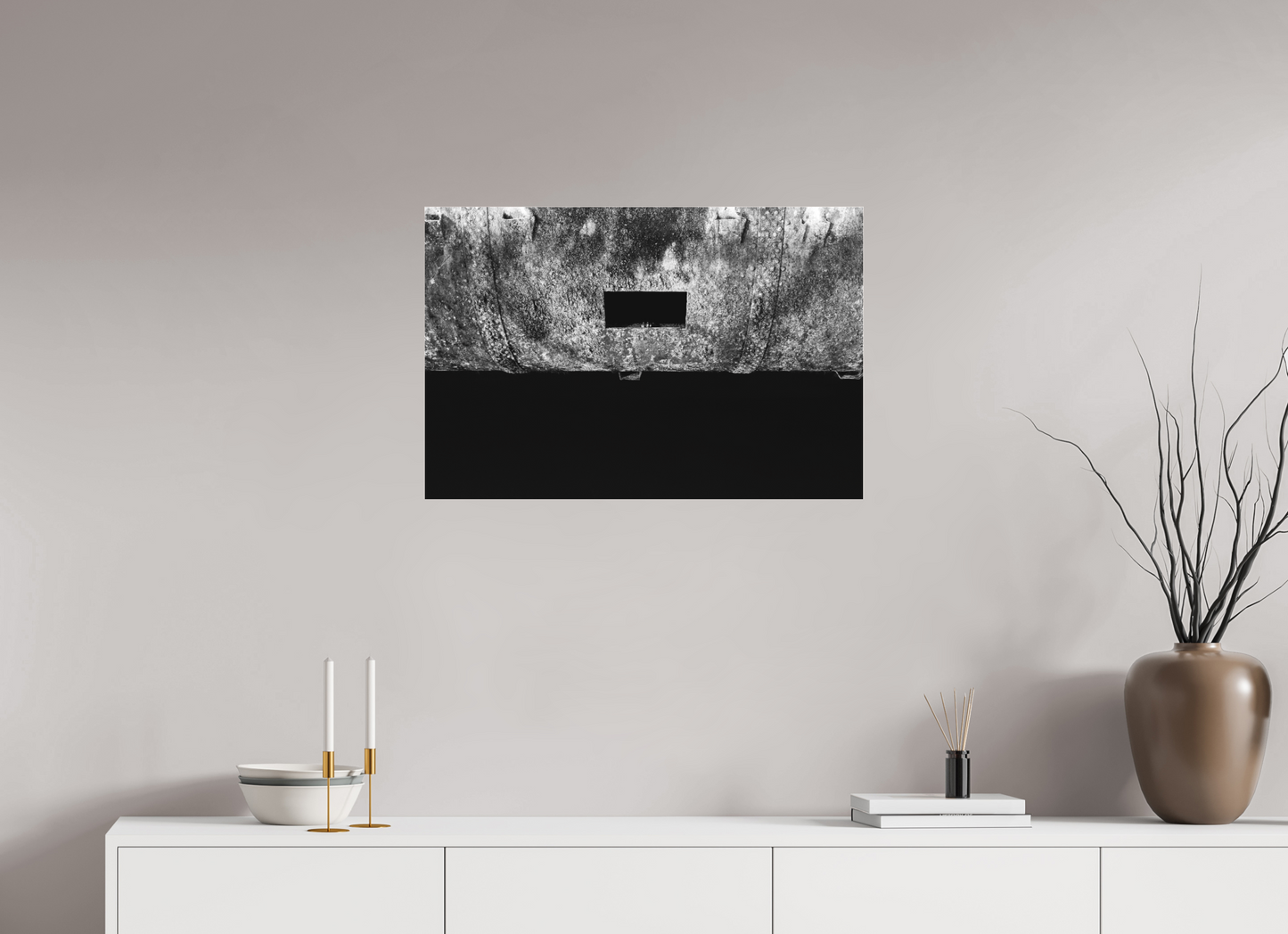 Peek - Abstrakte Schwarzweiß-Fotografie - Hochwertiger Abzug in Galeriequalität