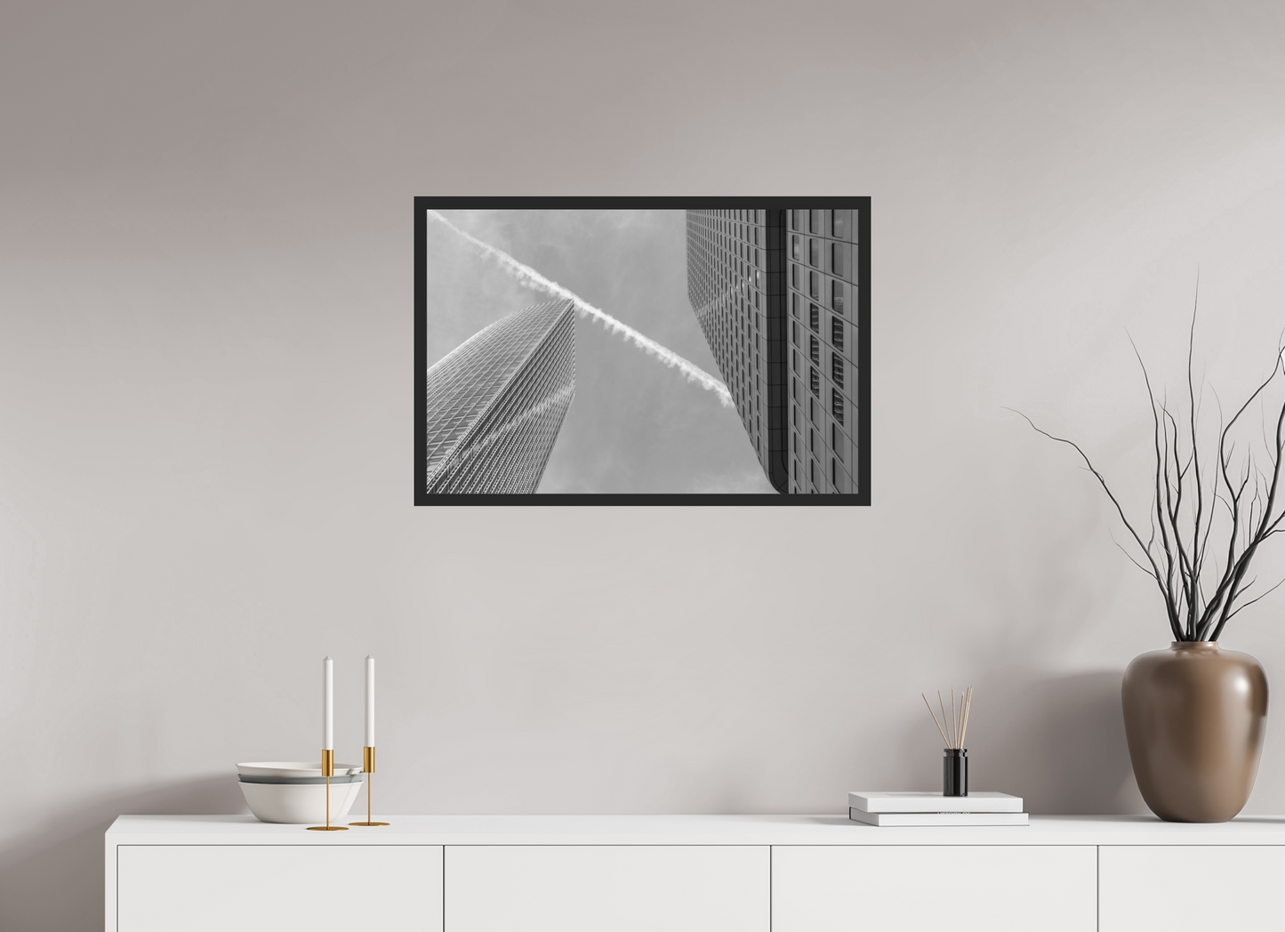 75 x 50 cm, Ilford on Aluminium, Framed X-Con - Schwarzweiß-Architekturfotografie - Hochwertiger Abzug in Galeriequalität