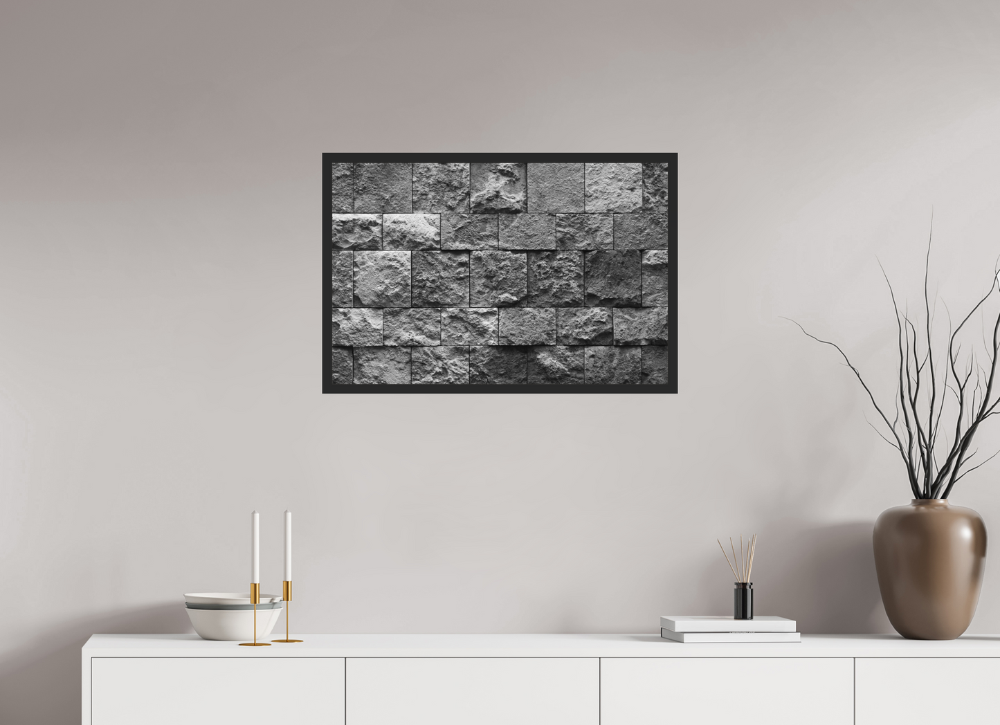 75 x 50 cm, Ilford on Aluminium, Framed Misalignment - Abstrakte Schwarzweiß-Fotokunst - Hochwertiger Abzug in Galeriequalität