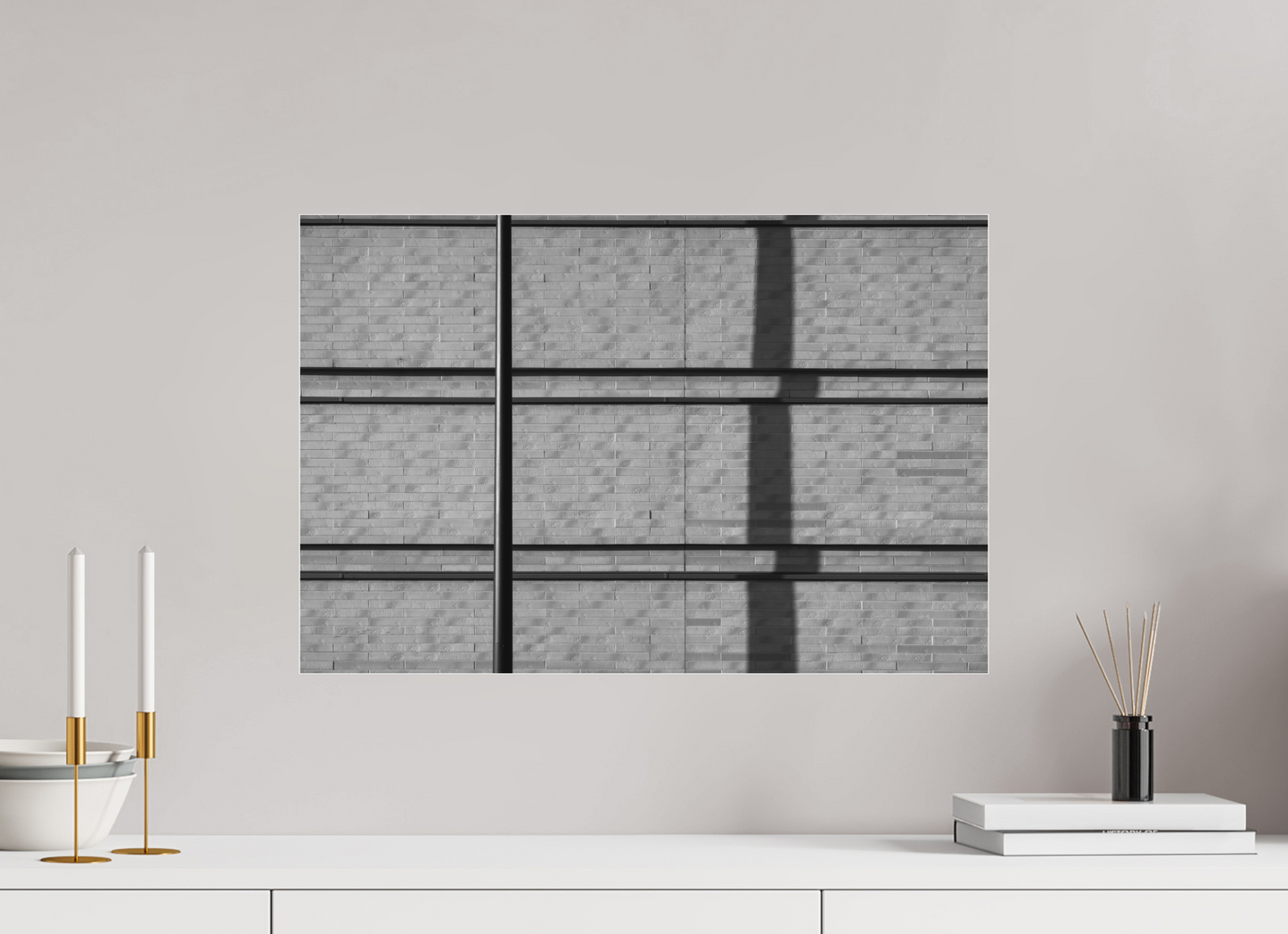 60 x 40 cm, Ilford on Aluminium behind Acrylic Glass Camel - Abstrakte Schwarzweiß-Fotokunst - Hochwertiger Abzug in Galeriequalität