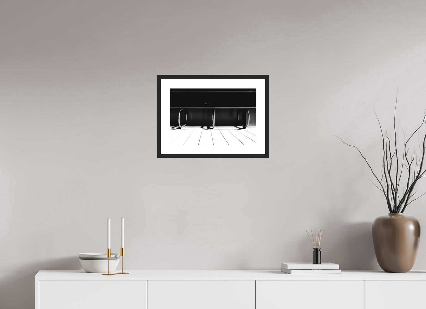 Triad - Schwarzweiß-Fotografie - Hochwertiger Abzug in Galeriequalität