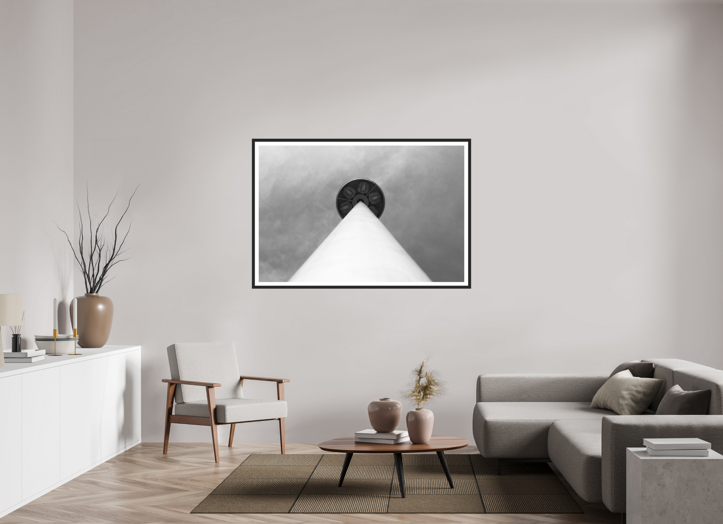 Nail - Abstrakte Schwarzweiß-Fotografie, Naheinstellung - Hochwertiger Abzug in Galeriequalität