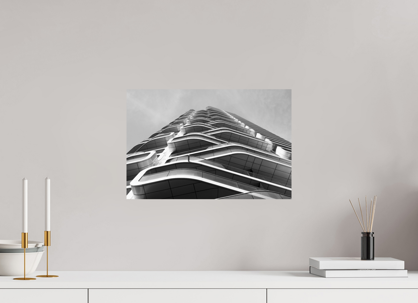 Interlaced - Schwarzweiß-Architekturfotografie - Hochwertiger Abzug in Galeriequalität