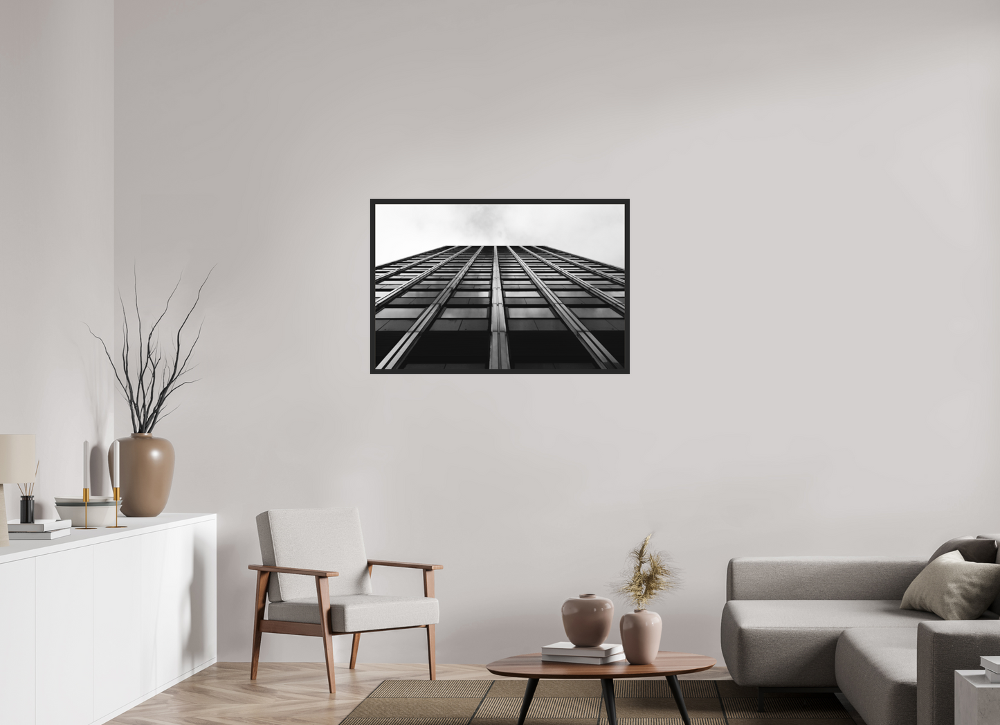 Grid IV - Schwarzweiß-Architekturfotografie - Hochwertiger Abzug in Galeriequalität