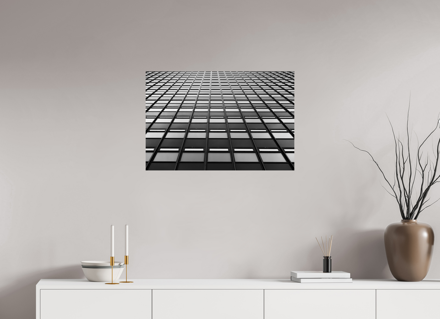 Grid - Schwarzweiß-Architekturfotografie - Hochwertiger Abzug in Galeriequalität