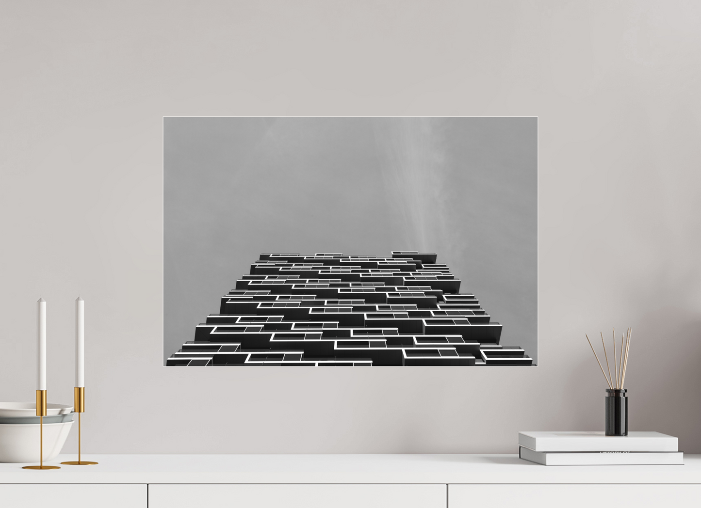Maze - Schwarzweiß-Architekturfotografie - Hochwertiger Abzug in Galeriequalität