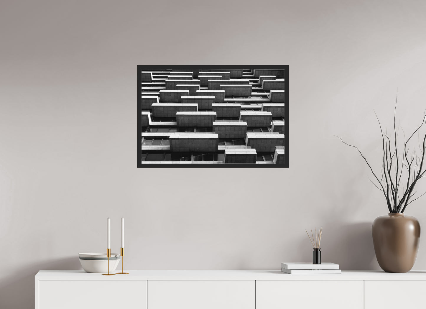 Maze II - Schwarzweiß-Architekturfotografie - Hochwertiger Abzug in Galeriequalität