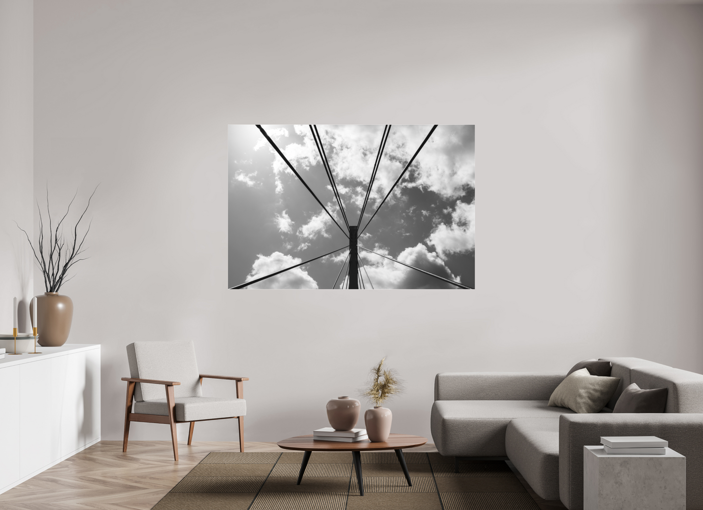 Suspension II - Schwarzweiß-Fotografie - Hochwertiger Abzug in Galeriequalität