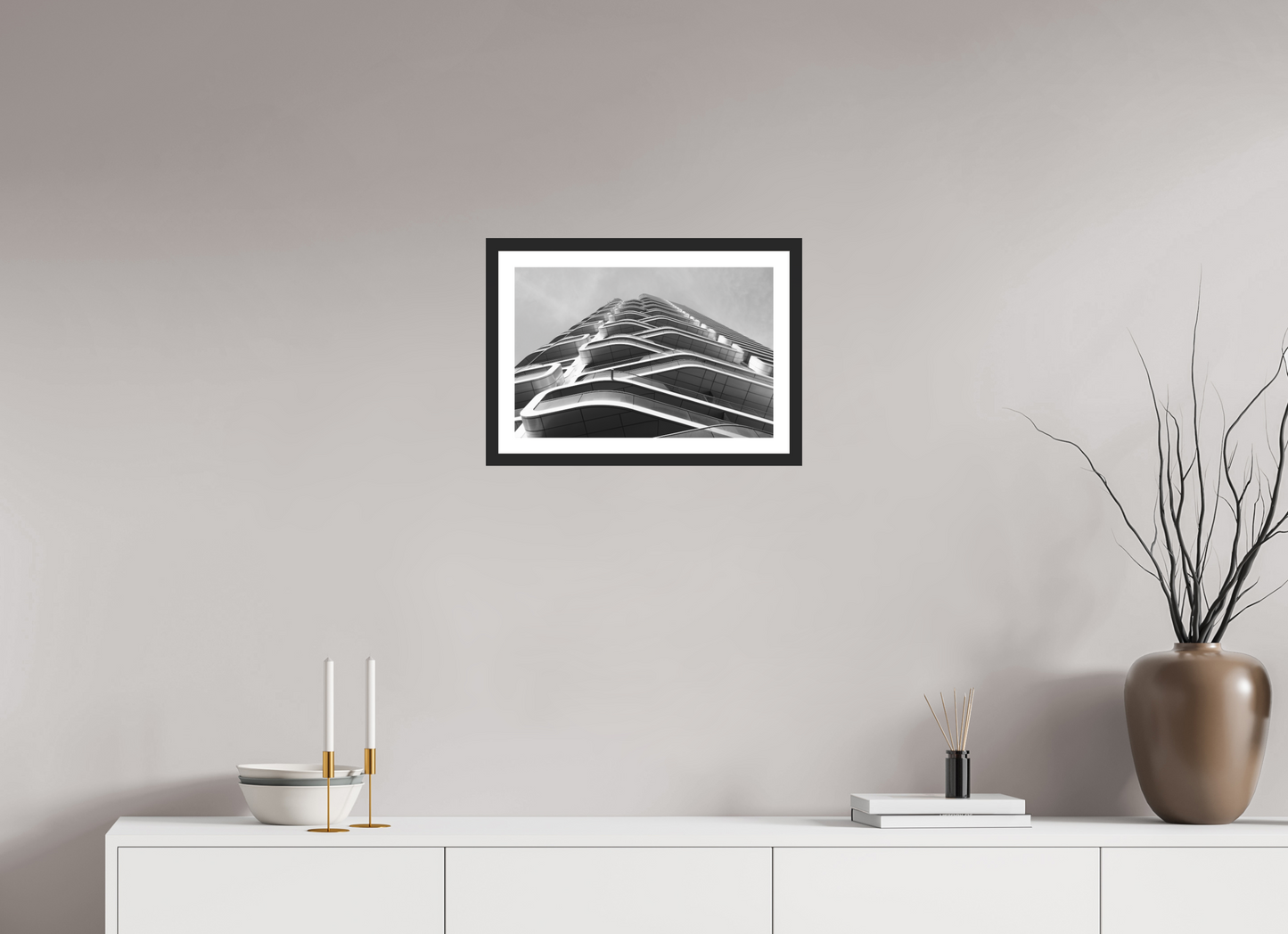 Interlaced - Schwarzweiß-Architekturfotografie - Hochwertiger Abzug in Galeriequalität