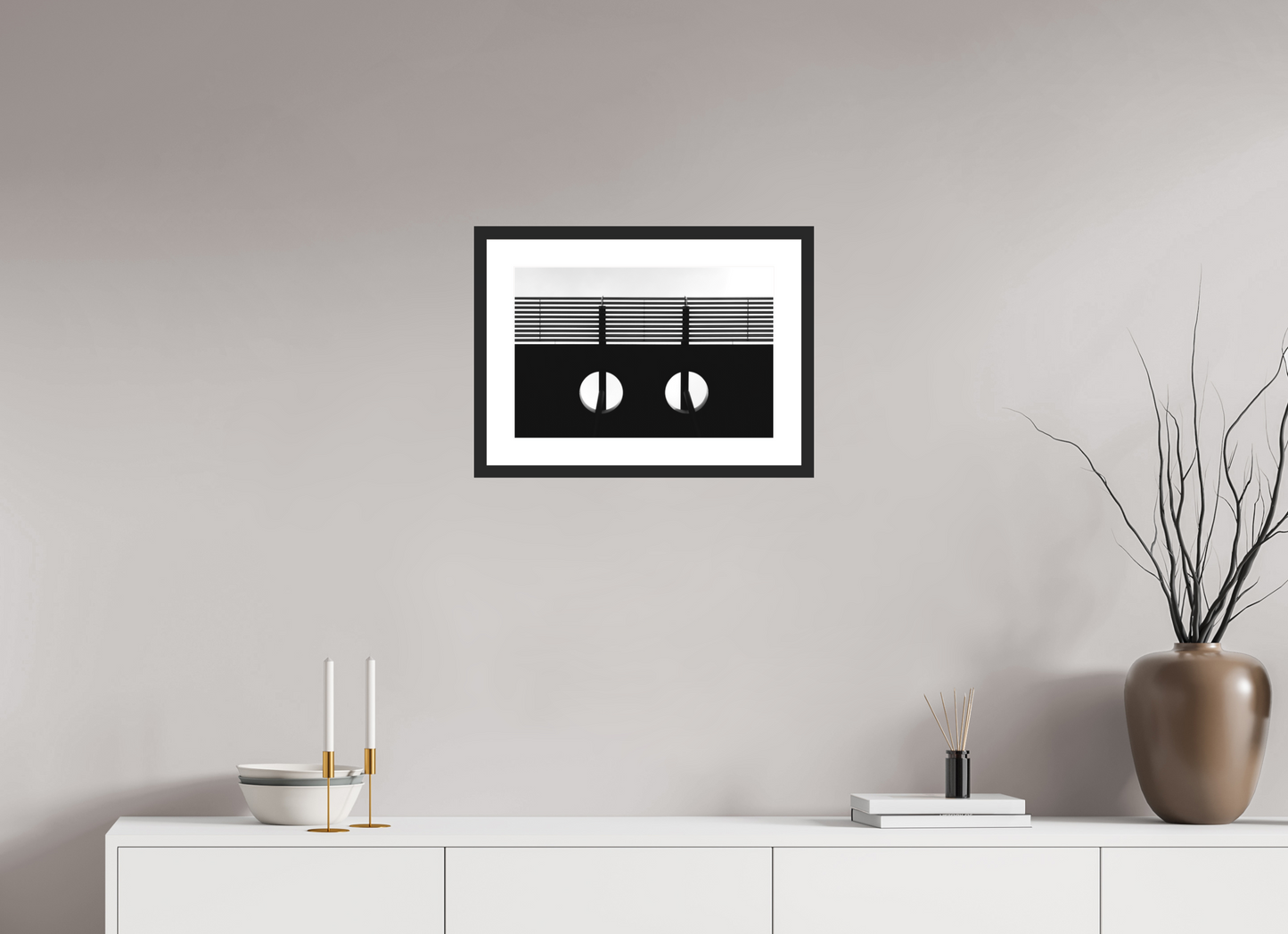 Feline - Schwarzweiß-Architekturfotografie - Hochwertiger Abzug in Galeriequalität