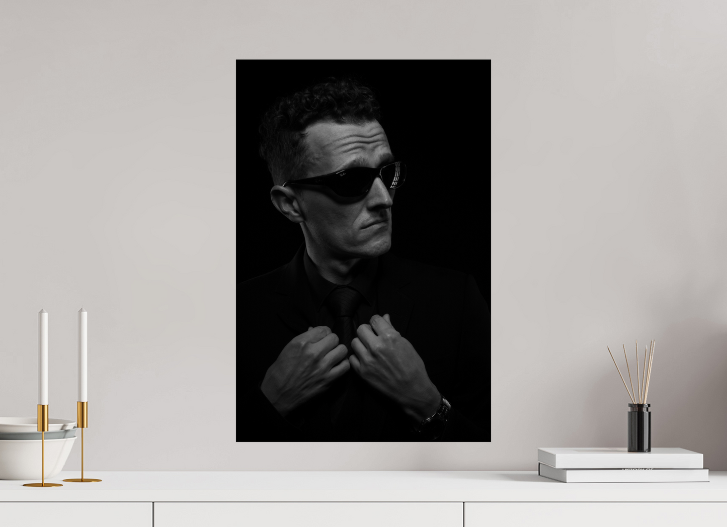 Showdown II - Schwarzweiß-Fotografie, Portrait - Hochwertiger Abzug in Galeriequalität