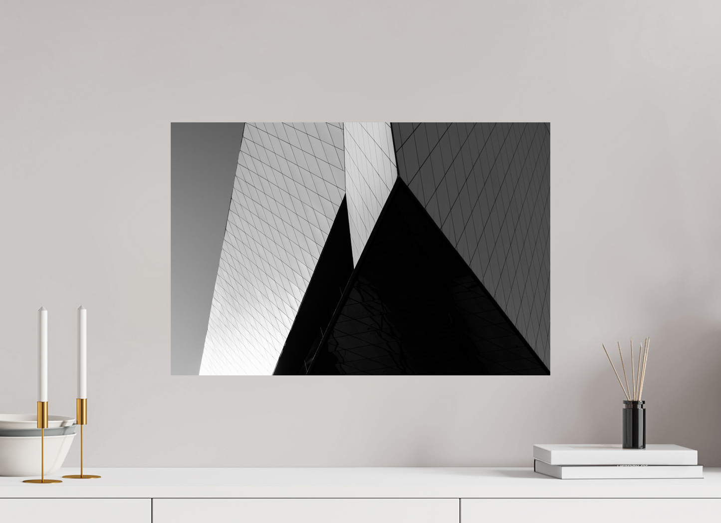 Triangles II - Black and White Architectural Photography - Gallery-Quality Premium Print
