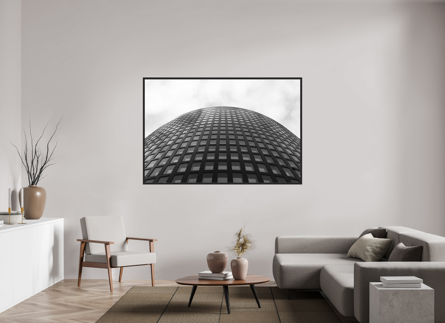 Barrel II - Schwarzweiß-Architekturfotografie - Hochwertiger Abzug in Galeriequalität