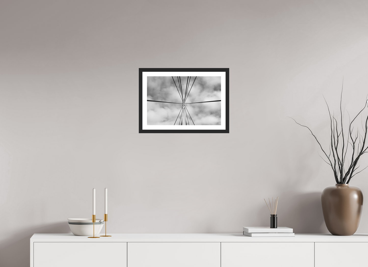 Suspension - Schwarzweiß-Fotografie - Hochwertiger Abzug in Galeriequalität