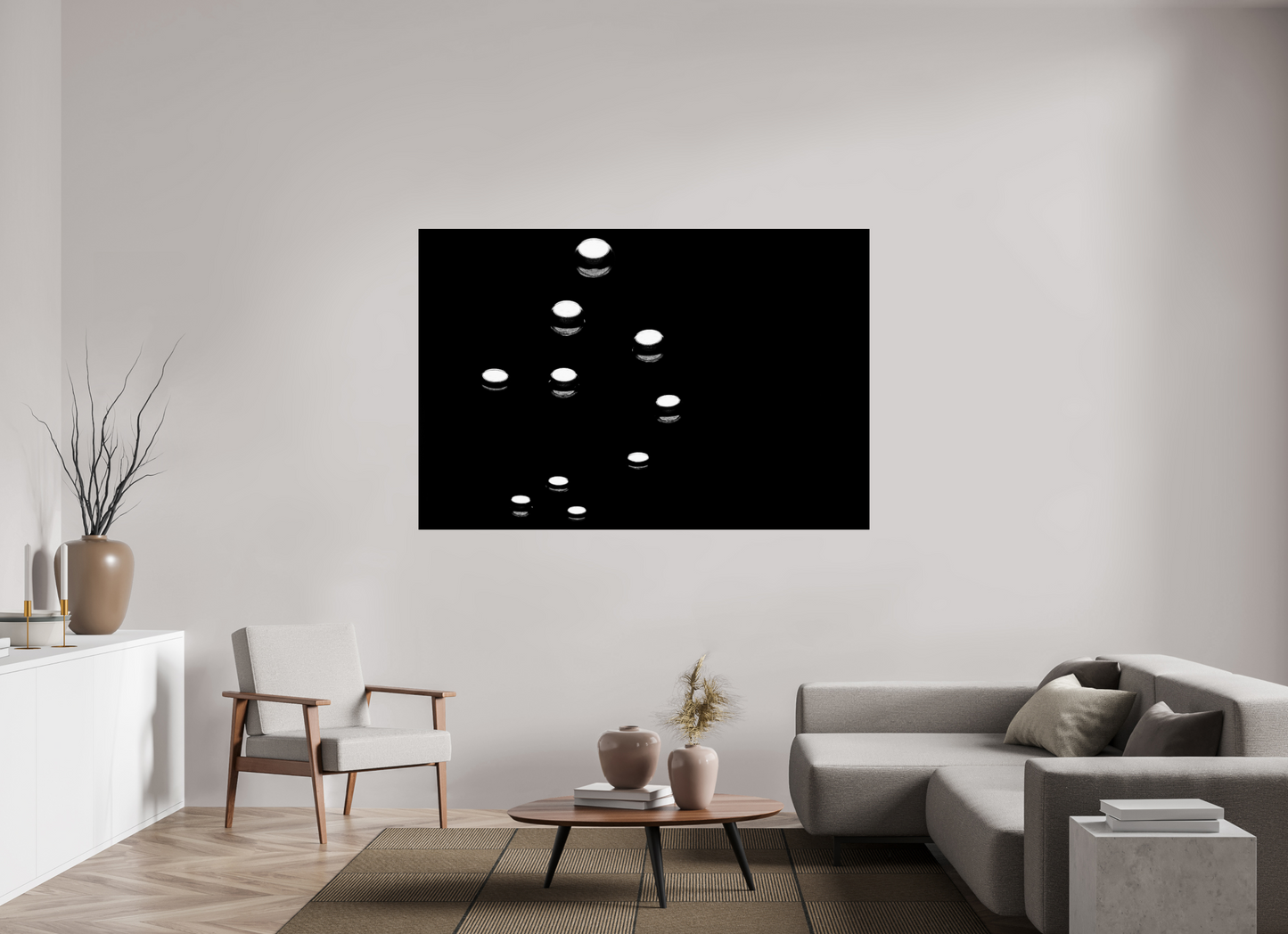Fleet - Abstrakte Schwarzweiß-Fotografie - Hochwertiger Abzug in Galeriequalität