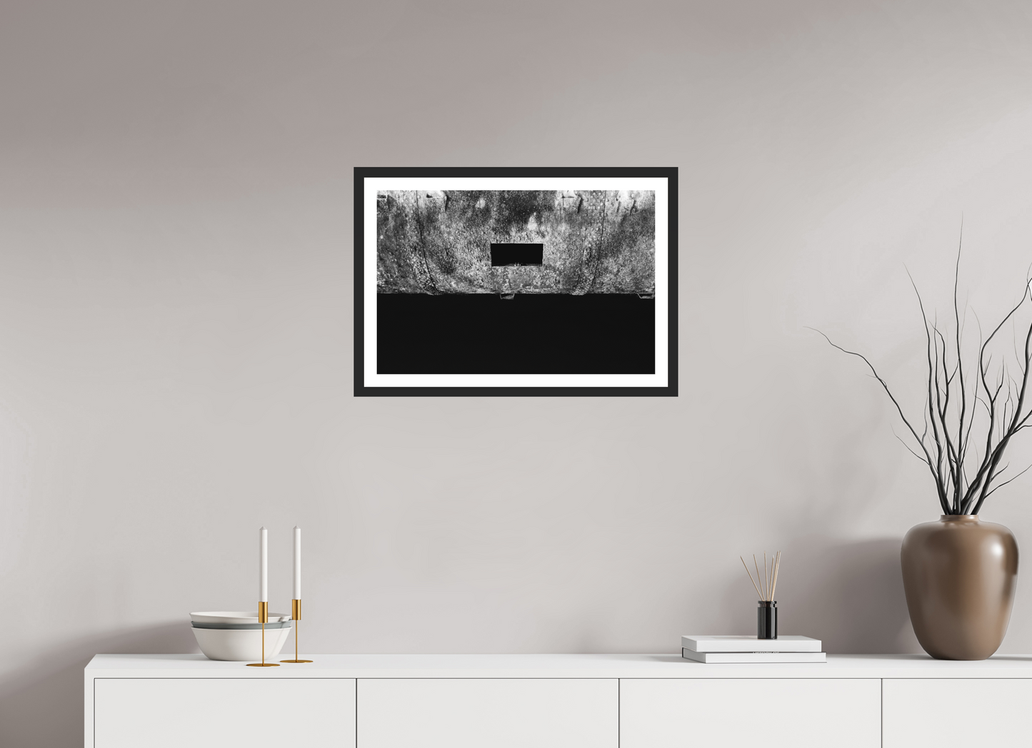 Peek - Abstrakte Schwarzweiß-Fotografie - Hochwertiger Abzug in Galeriequalität