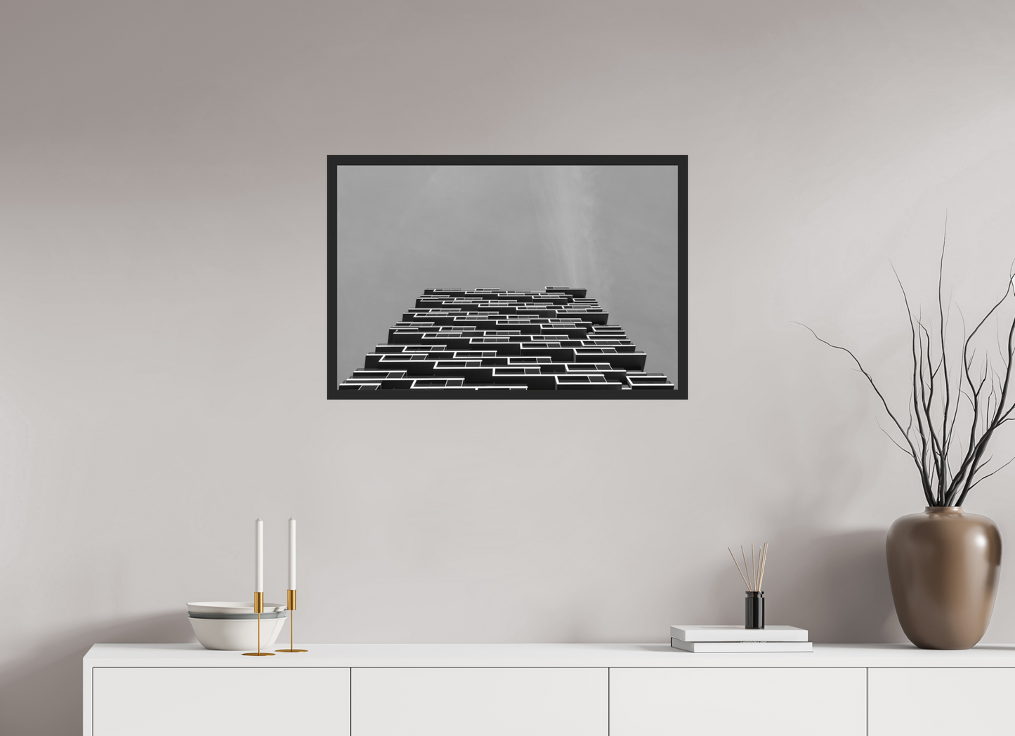 Maze - Schwarzweiß-Architekturfotografie - Hochwertiger Abzug in Galeriequalität