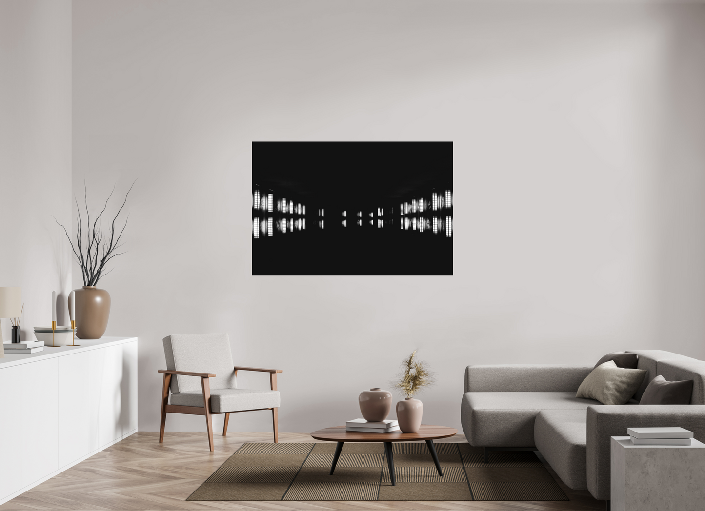 Float - Abstract Black and White Night Photography - Gallery-Quality Premium Print