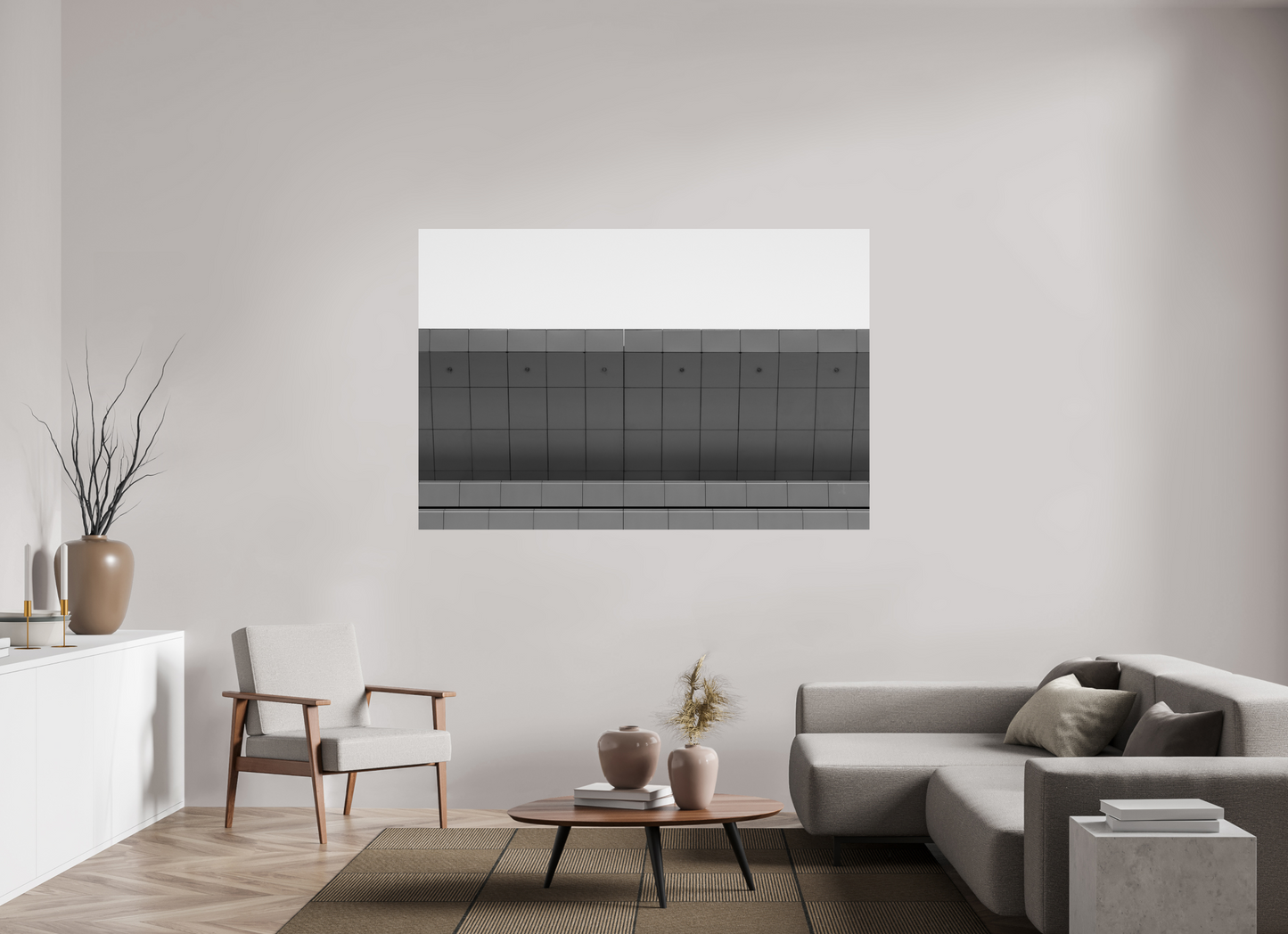 Ledge - Schwarzweiß-Architekturfotografie - Hochwertiger Abzug in Galeriequalität