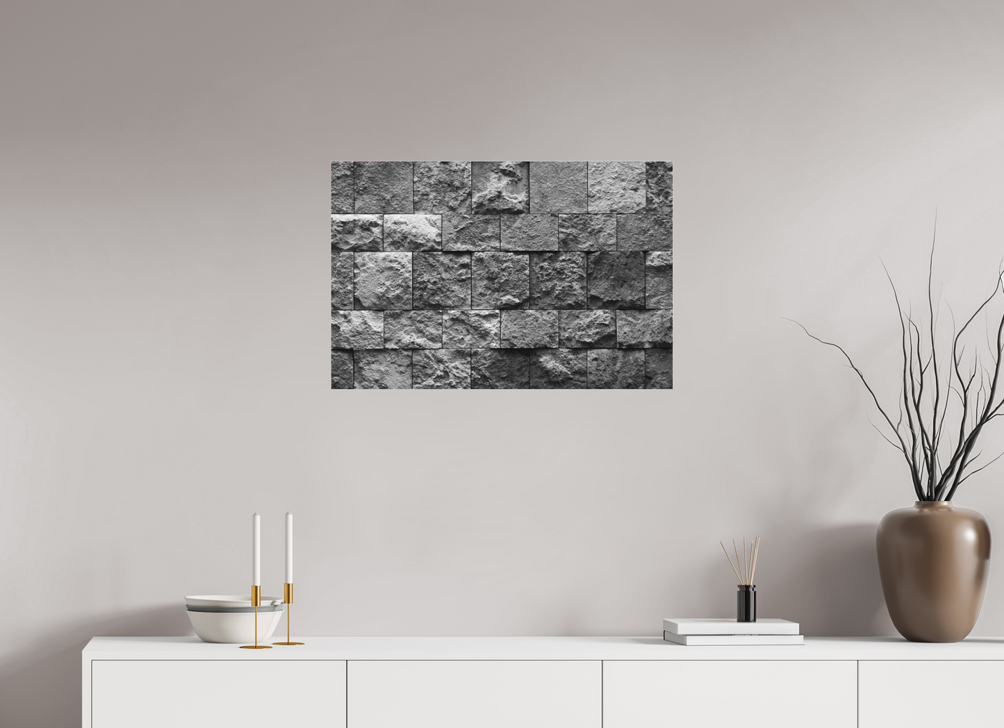 75 x 50 cm, Ilford on Aluminium behind Acrylic Glass Misalignment - Abstrakte Schwarzweiß-Fotokunst - Hochwertiger Abzug in Galeriequalität