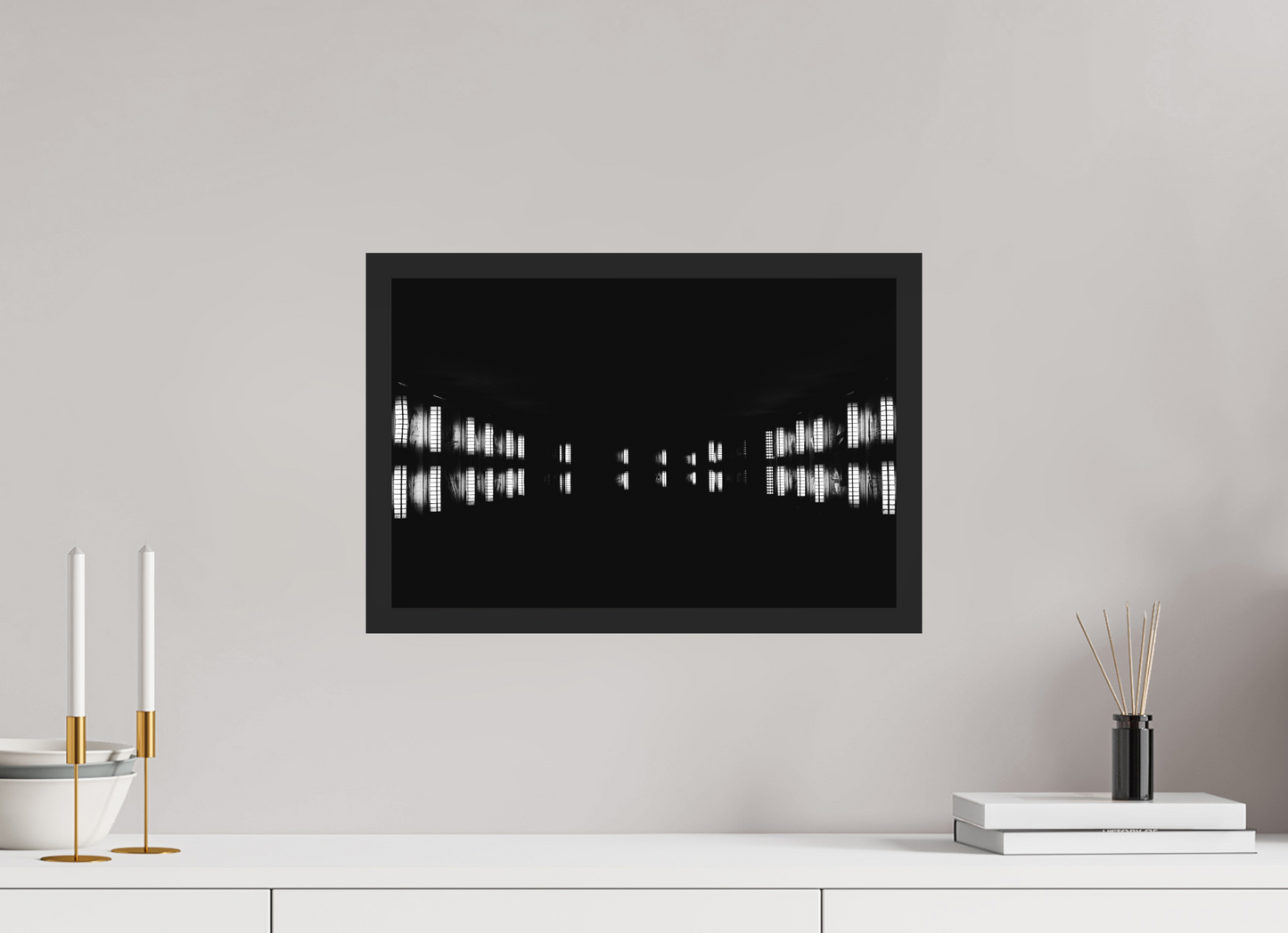 Float - Abstract Black and White Night Photography - Gallery-Quality Premium Print