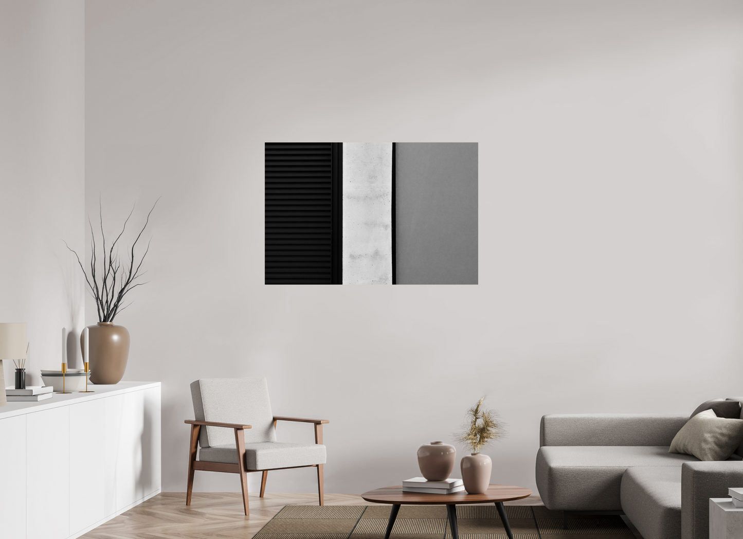 120 x 80 cm, Ilford Photo Print Palette - Abstrakte Schwarzweiß-Fotografie - Hochwertiger Abzug in Galeriequalität