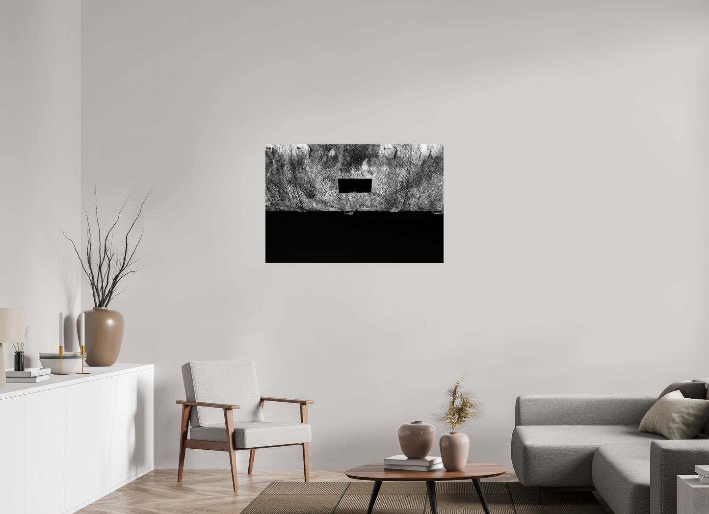 Peek - Abstrakte Schwarzweiß-Fotografie - Hochwertiger Abzug in Galeriequalität