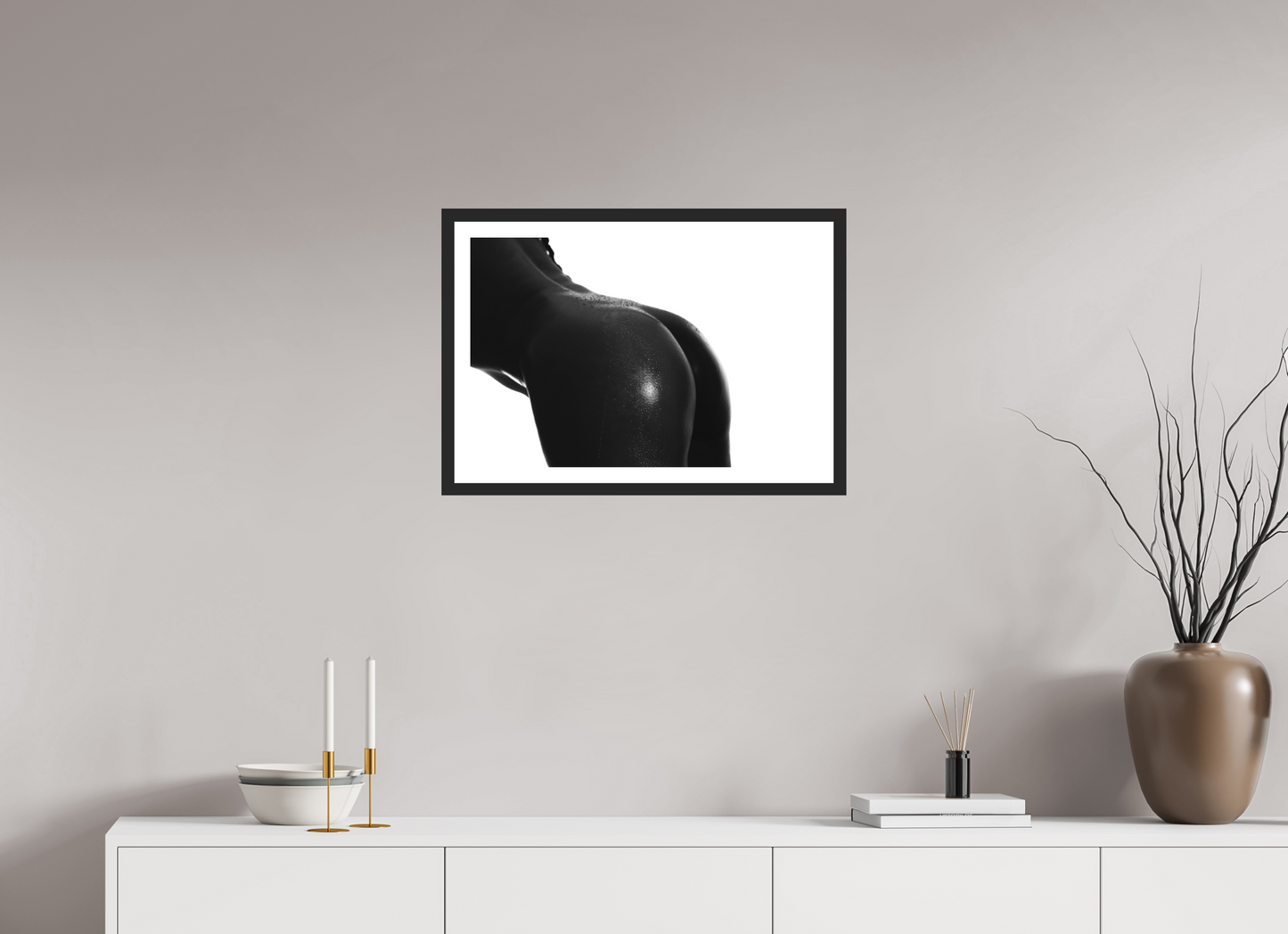 Dew - Schwarzweiß-Fotografie, Teilakt - Hochwertiger Abzug in Galeriequalität