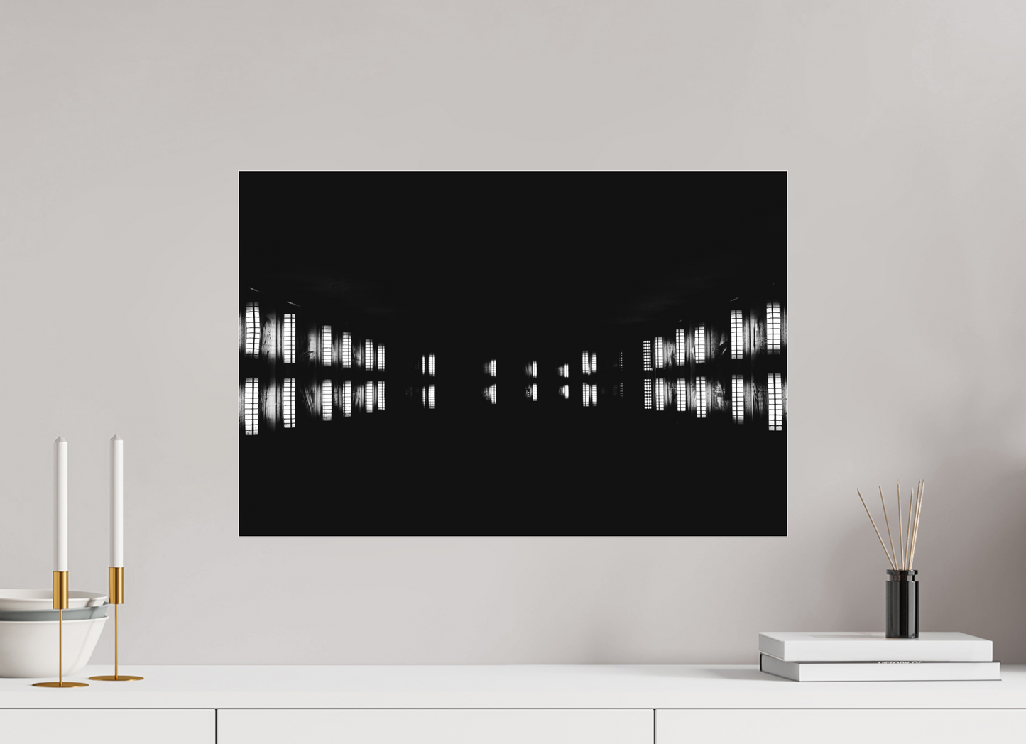 Float - Abstract Black and White Night Photography - Gallery-Quality Premium Print