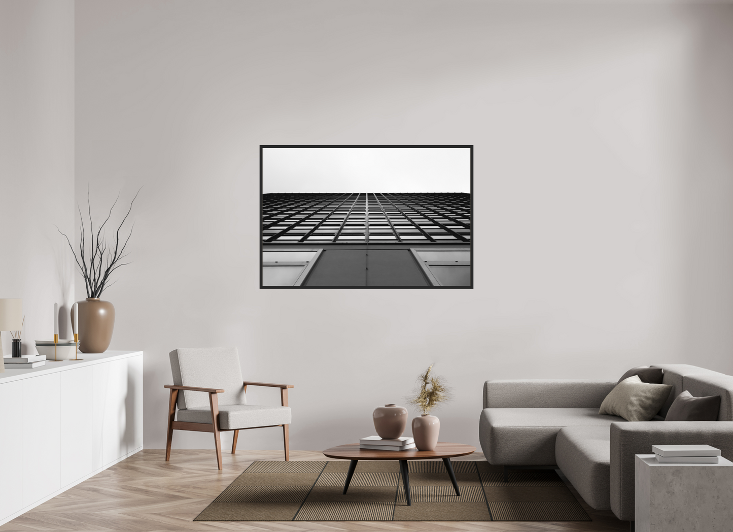 Grid II - Schwarzweiß-Architekturfotografie - Hochwertiger Abzug in Galeriequalität