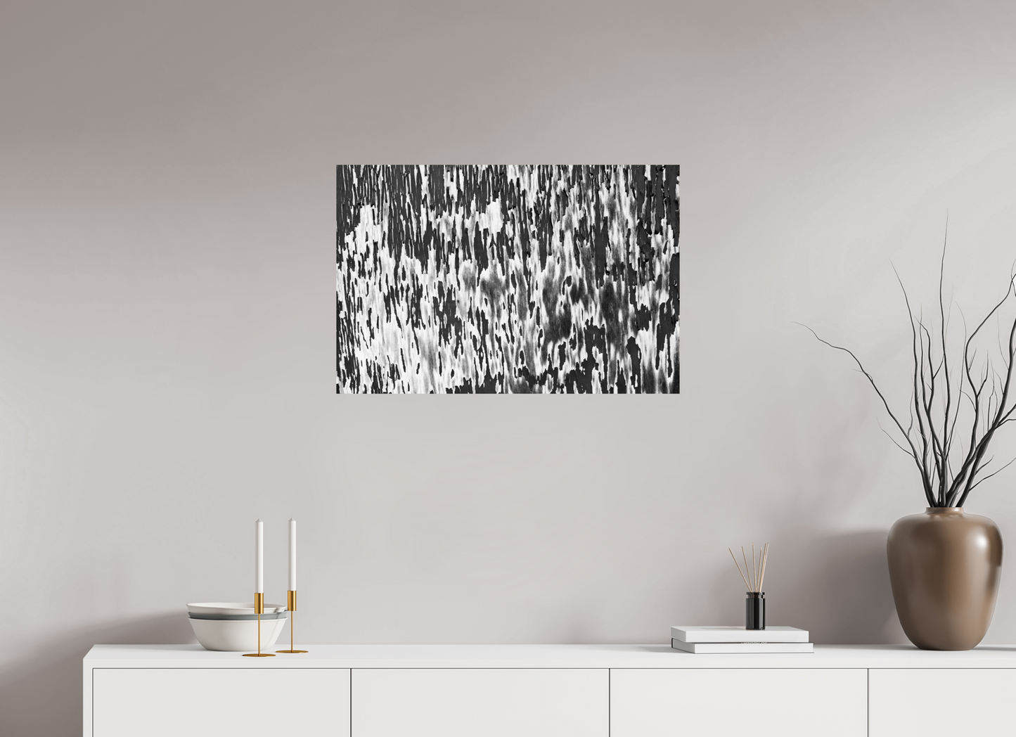 Chipping - Abstrakte Schwarzweiß-Fotografie, Nahaufnahme - Hochwertiger Abzug in Galeriequalität