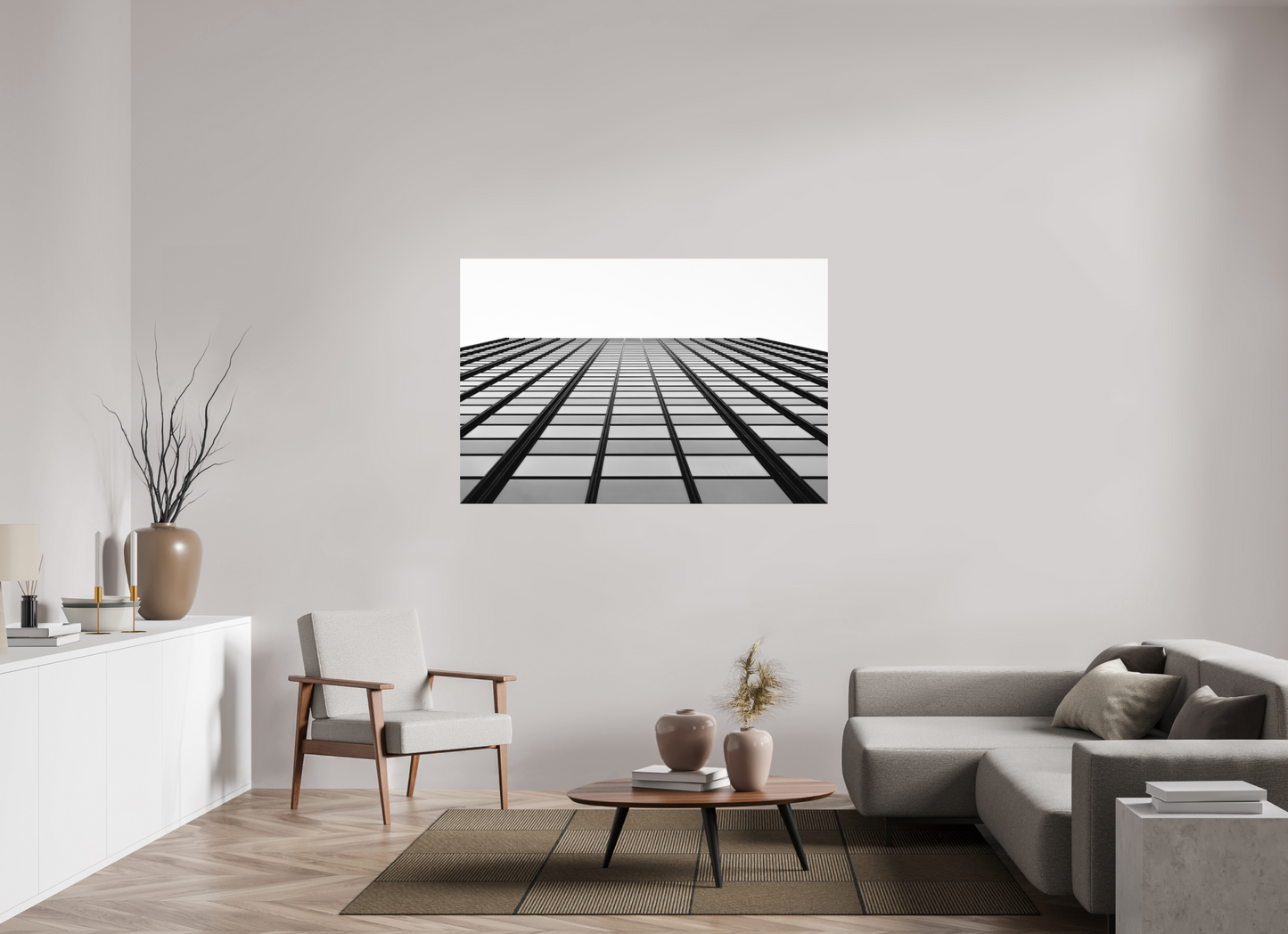 Grid III - Schwarzweiß-Architekturfotografie - Hochwertiger Abzug in Galeriequalität