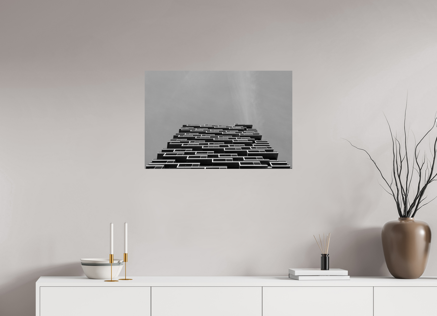 Maze - Schwarzweiß-Architekturfotografie - Hochwertiger Abzug in Galeriequalität