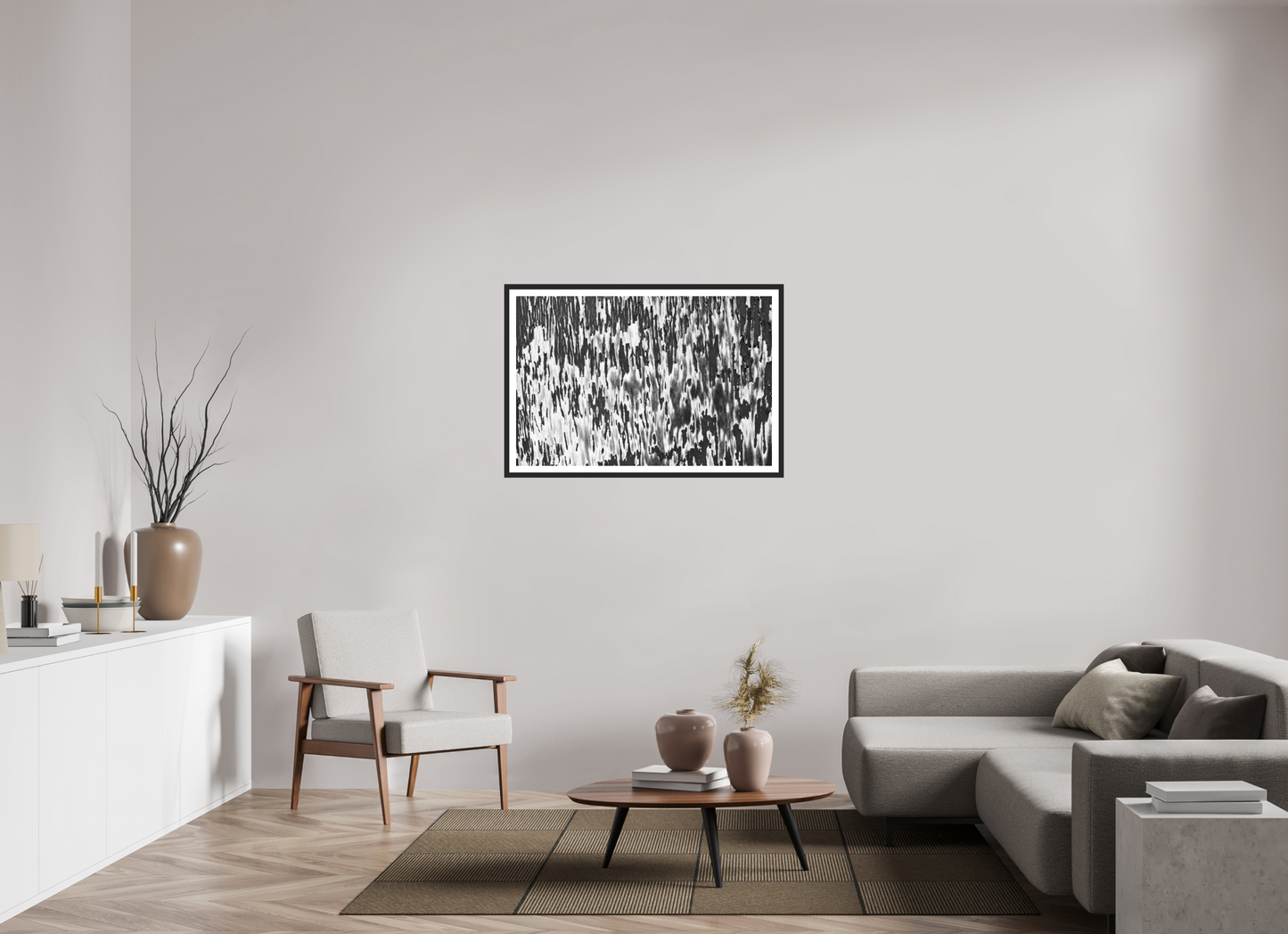 Chipping - Abstrakte Schwarzweiß-Fotografie, Nahaufnahme - Hochwertiger Abzug in Galeriequalität