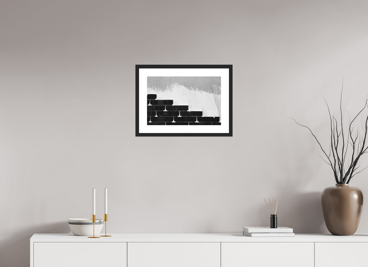 Steps - Abstrakte Schwarzweiß-Fotografie, Naheinstellung - Hochwertiger Abzug in Galeriequalität