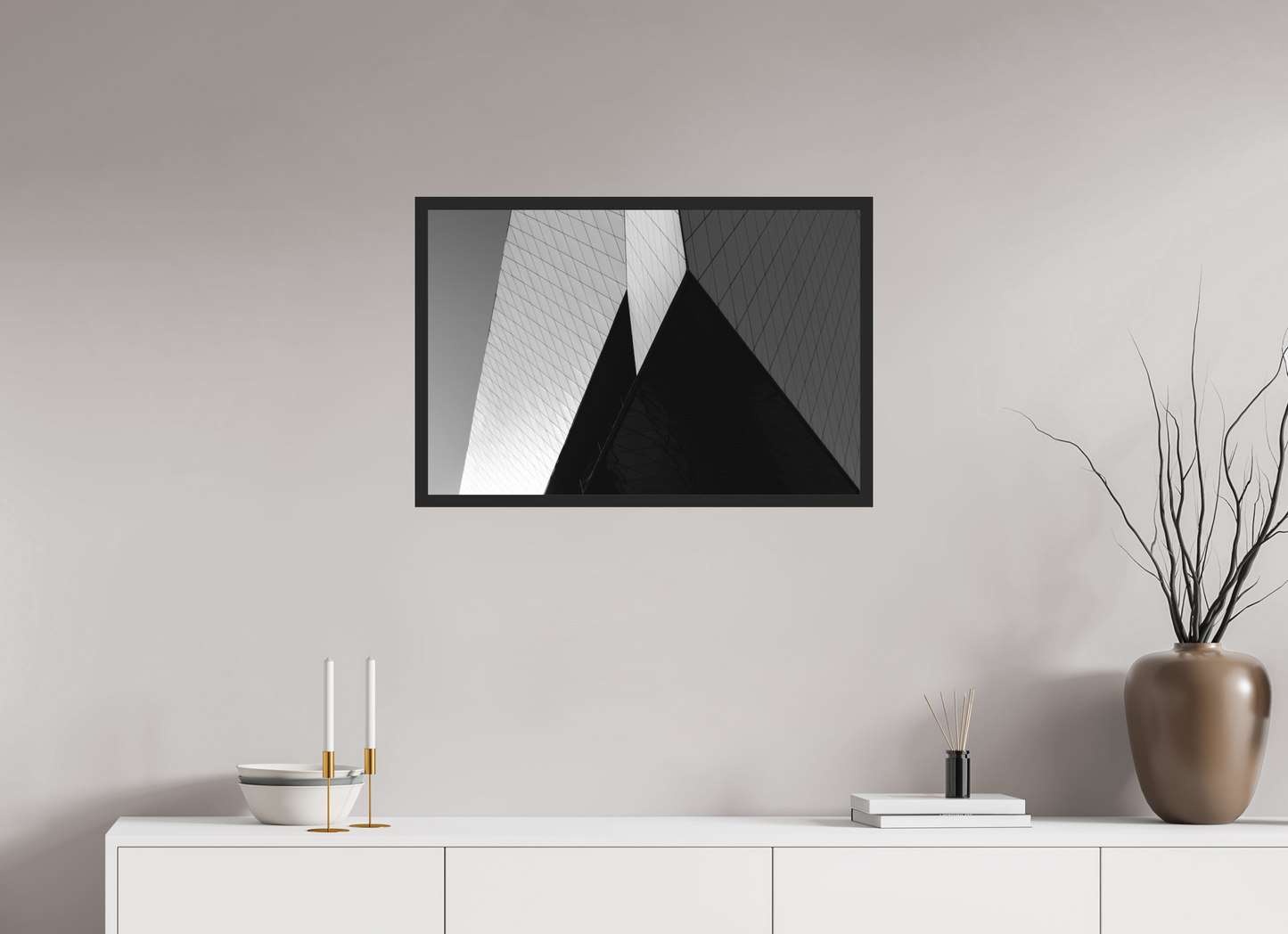Triangles II - Black and White Architectural Photography - Gallery-Quality Premium Print