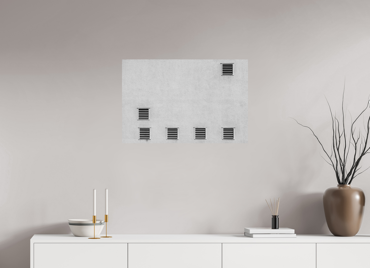 Odds - Minimalistische Schwarzweiß-Architekturfotografie - Hochwertiger Abzug in Galeriequalität