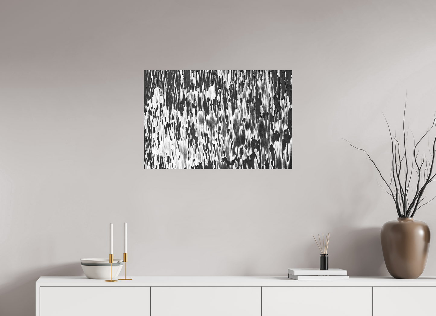 Chipping - Abstrakte Schwarzweiß-Fotografie, Nahaufnahme - Hochwertiger Abzug in Galeriequalität