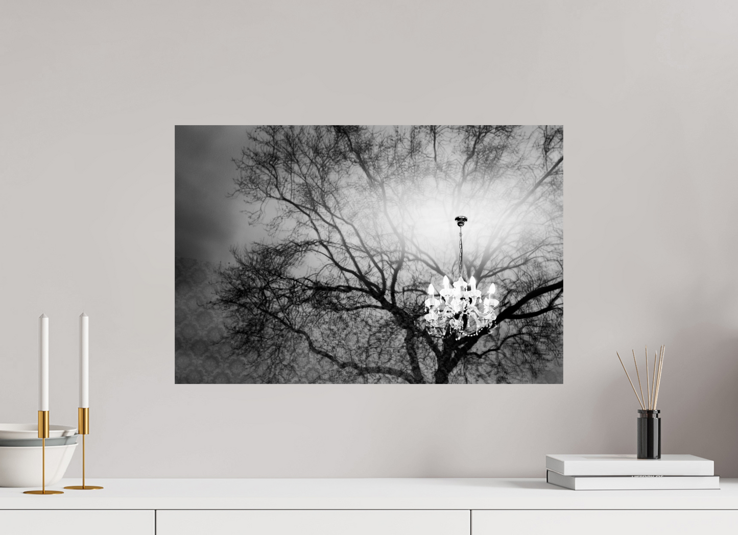 Illusion - Abstrakte Schwarzweiß-Fotografie - Hochwertiger Abzug in Galeriequalität