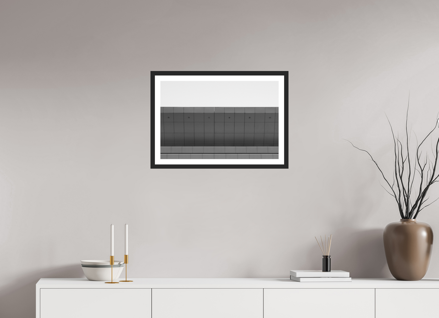 Ledge - Schwarzweiß-Architekturfotografie - Hochwertiger Abzug in Galeriequalität