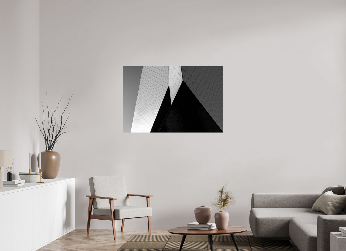 Triangles II - Black and White Architectural Photography - Gallery-Quality Premium Print