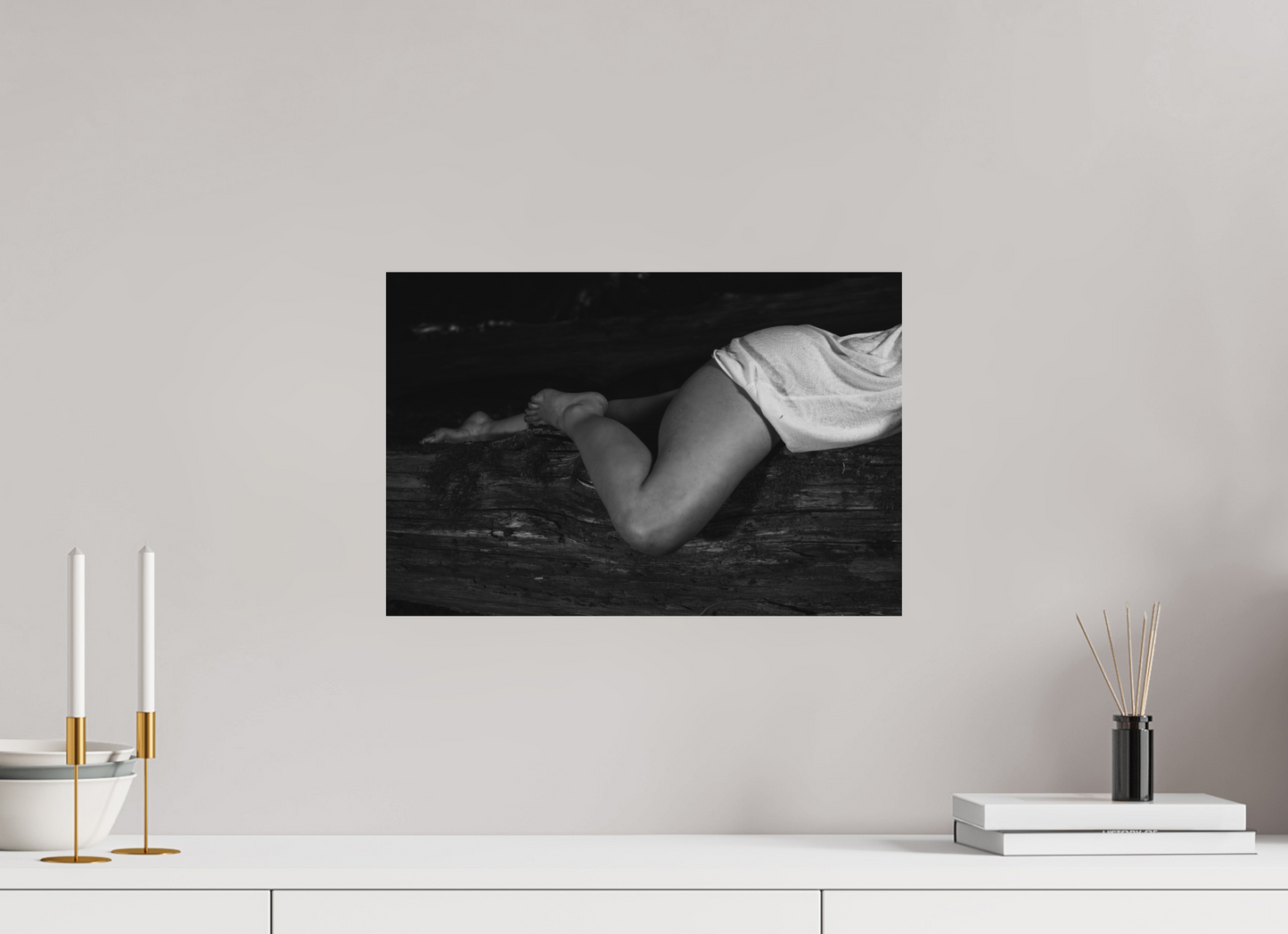 Rest - Schwarzweiß-Fotografie, Teilakt - Hochwertiger Abzug in Galeriequalität