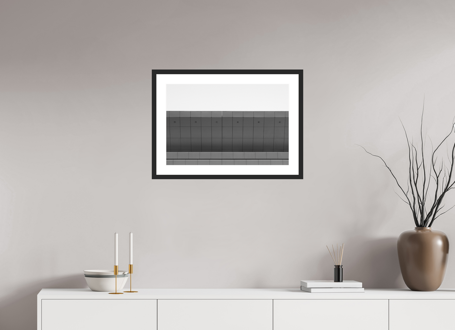 Ledge - Schwarzweiß-Architekturfotografie - Hochwertiger Abzug in Galeriequalität